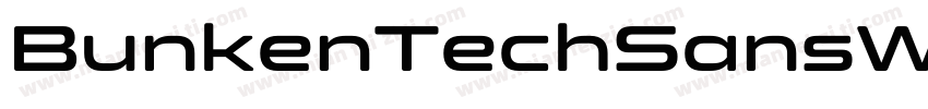 BunkenTechSansW01 SemiBold字体转换